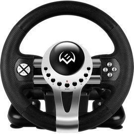  Руль SVEN GC-W700 SV-017996 (педали, вибро, скоба, лепестки, АКПП, D-pad, 12 кл, резин. вставки, PC/Xinput) 