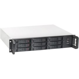  Корпус ExeGate Pro 2U650-HS09 EX284961RUS RM 19", высота 2U, глубина 650, без БП, 9xHotSwap, 2*USB 